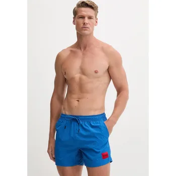 Plavkové šortky HUGO DOMINICA hnědá barva 50493450 05A, vel. M