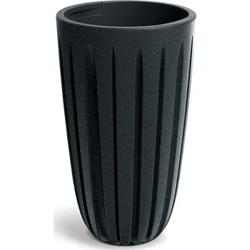 Květináč Květináč WARIO ECO WOOD 29 cm - barva: antracit ECO - V