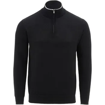 Pánský svetr Firetrap Mens Jumper Polo Blk/Gry M
