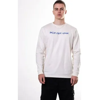 Pánské oblečení Ballin Every Season ICE IN MY VEINS LONGSLEEVE T-SHIRT BEIGE Velikost oblečení: XL