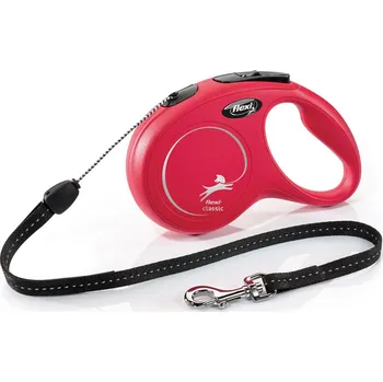 Flexi Vodítko Classic S lanko 8m červené