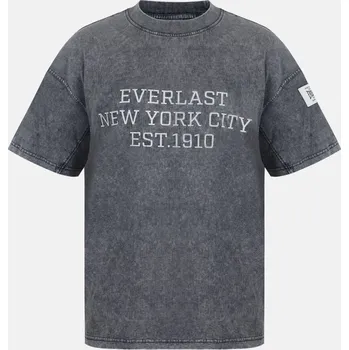 Everlast NYC Logo Oversized T-Shirt Washed Grey XL