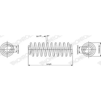 Pružina podvozku MONROE SE3430