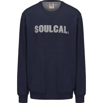 Pánský svetr SoulCal Crew Sweater Mens Navy XL