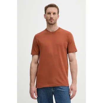 Pánská móda Bavlněné tričko United Colors of Benetton 36JGU105U oranžová 28X, vel. XL