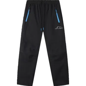 Chlapecké kalhoty Dětské softshellové kalhoty zateplené černé Kugo HK9787