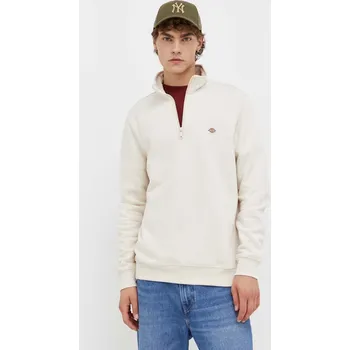 Pánská mikina Mikina Dickies pánská, béžová barva, hladká, L, 80X