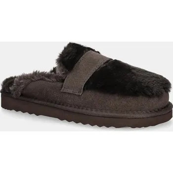 Dámské pantofle Semišové papuče Answear.LAB AW.25.6.A hnědá 88X, EUR 40