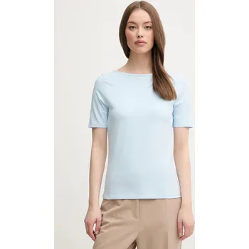 Dámské tričko Tričko United Colors of Benetton dámské, modrá barva, 3FJHD109K 50X, vel. XS