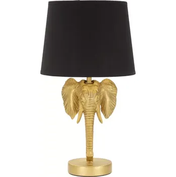 Lampička Stolní lampa Elephant 43 cm černo-zlatá