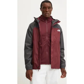 Pánská větrovka Outdoorová bunda The North Face Quest Triclimate vínová barva, NF0A3YFH7OK1, S, 83X