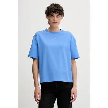 Tričko HUGO SHUFFLE_T-SHIRT 50490593 modrá 05A, vel. L