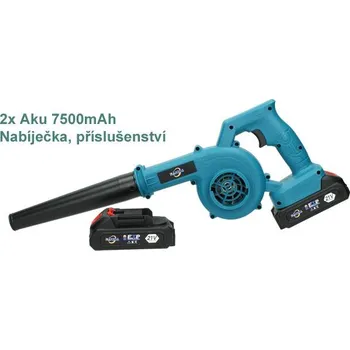 Aku Foukač listí NAKIDA včetně 2x7500mAh baterie