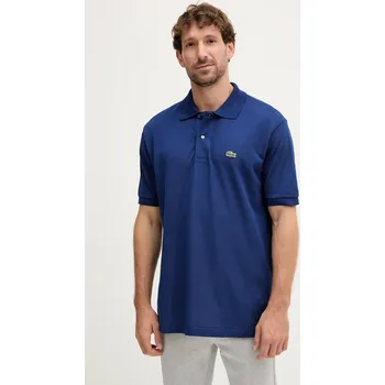 Pánské tričko Bavlněné polo tričko Lacoste, M/L, námořnická modř, 59D