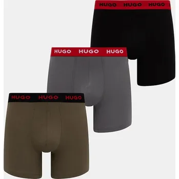 Pánské spodní prádlo Boxerky HUGO BOXERBR TRIPLET PACK 3-pack 50532613 černá 99C, vel. S