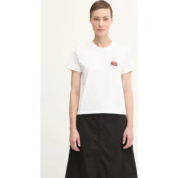 Bavlněné tričko Carhartt WIP W' S/S Jake Garcia, S, bílá, 00X