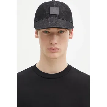 Módní doplněk Džínová baseballová čepice Carhartt WIP Lincoln Cap, ONE SIZE, černá, 99X