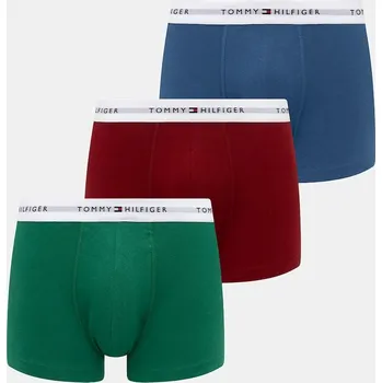 Pánské spodní prádlo Boxerky Tommy Hilfiger 3-pack UM0UM02761. zelená 07B, vel. XXL