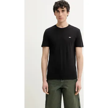 Pánské tričko Bavlněné tričko Tommy Jeans 2-pack pánské, černá barva, DM0DM20687 99A, vel. M