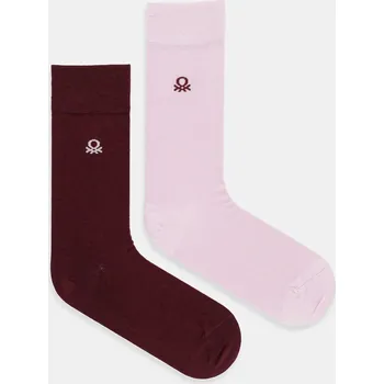 Pánské ponožky Ponožky United Colors of Benetton 2-pack tmavomodrá barva, 6AO427031 30X, vel. S