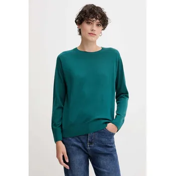 Dámský svetr Vlněný svetr United Colors of Benetton dámský, šedá barva, 11AHD10CV 67X, vel. M