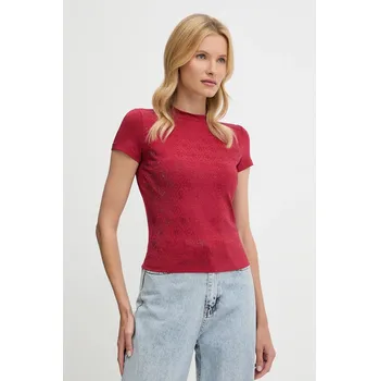 Dámské tričko Tričko Guess dámské, černá barva, W4BI26 J1314 W4BI26.J1314 33X, vel. XL