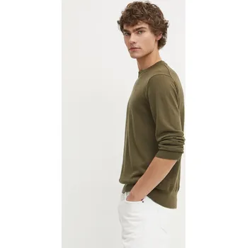 Pánský svetr Vlněný svetr G-Star pánský, béžová barva, lehký, D25174-D847 D25174.D847 91X, vel. S