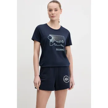 Pánské tričko Tričko Helly Hansen SKOG 63083 námořnická modř 59X, vel. M