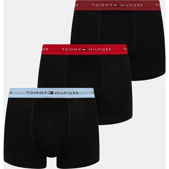 Boxerky Boxerky Tommy Hilfiger 3-pack pánské, černá barva, UM0UM02763 UM0UM02763. 33X, vel. S