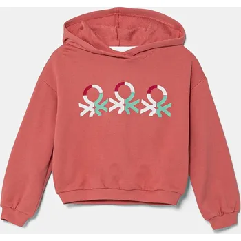 Chlapecká mikina Dětská bavlněná mikina United Colors of Benetton 3J68C204D.G.Seasonal růžová 34X, vel. 122