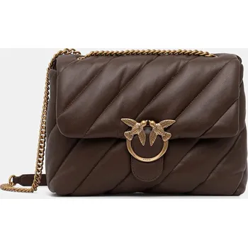 Kabelka Kožená kabelka Pinko 100037.A0F2 hnědá 89X, vel. ONE SIZE
