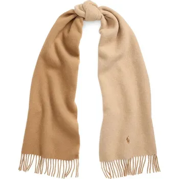 Šála Vlněná šála Polo Ralph Lauren šedá barva, hladká, 455954371 80A, vel. ONE SIZE