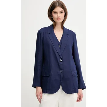 Dámské sako Plátěné sako United Colors of Benetton 2AGHDW00R námořnická modř 59A, vel. 36