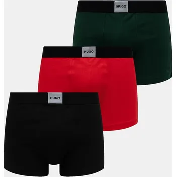 Boxerky Boxerky HUGO TRUNK TRIPLET GALAXY 3-pack pánské, černá barva, 50532797 99M, vel. L