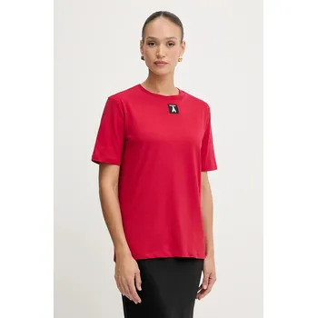 Bavlněné tričko Patrizia Pepe dámské, černá barva, 8M1612 J089 8M1612.J089 33X, vel. 40