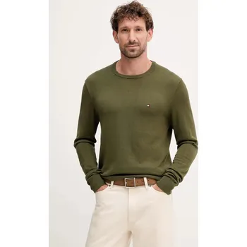 Pánský svetr Bavlněný svetr Tommy Hilfiger modrá barva, MW0MW39999 91X, vel. M