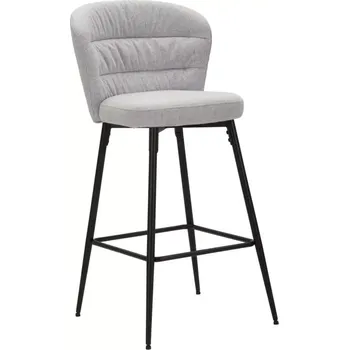 Barová židle Sada 2 ks barových židlí Losanna šedá