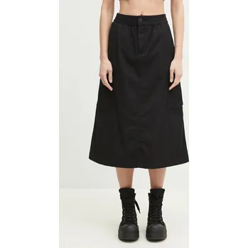Dámská sukně Bavlněná sukně Carhartt WIP Jet Cargo Skirt černá barva, midi, áčková, I033148, XS, 99X