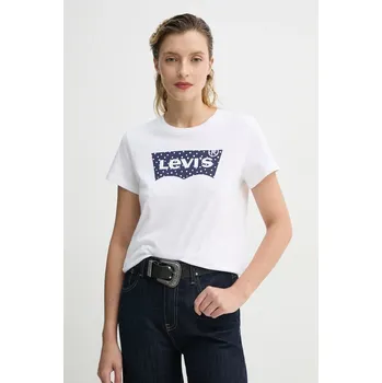 Pánské tričko Bavlněné tričko Levi's THE PERFECT TEE 17369. bílá 00E, vel. M