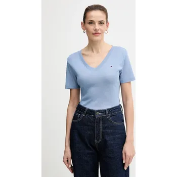 Pánské tričko Bavlněné tričko Tommy Hilfiger WW0WW40584 modrá 50X, vel. XS