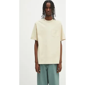 Pánská móda Bavlněné tričko The North Face Dome Relaxed Pocket, XL, béžová, 80X