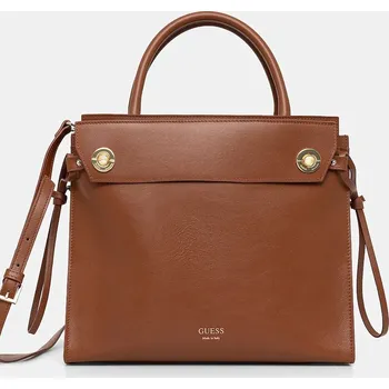 Kabelka Kožená kabelka Guess BIANCA HWBIAA.L5117 hnědá 88X, vel. ONE SIZE