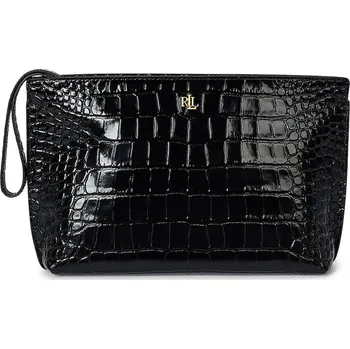 Kabelka Kožené psaníčko Lauren Ralph Lauren černá barva, 432969466 99X, vel. ONE SIZE