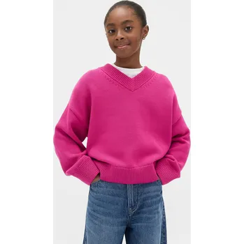 Dívčí svetr GAP Dívčí Dětský oversize svetr GAP Růžová XXL (2947288)