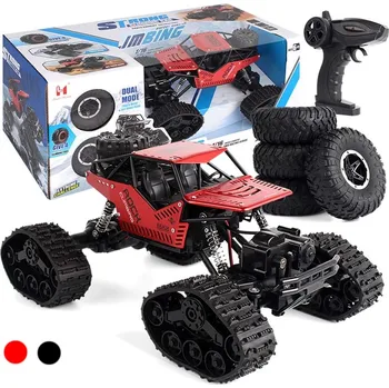 RC model auta RC pásový crawler 4x4 Rock Climbing - červený