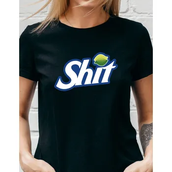 Dámské tričko Dámské tričko - Shit Parody Barva: Růžová, Velikost: M