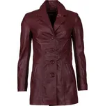 Dámský Kožený Kabát Dolcie Brixton Višňová Velikost: M