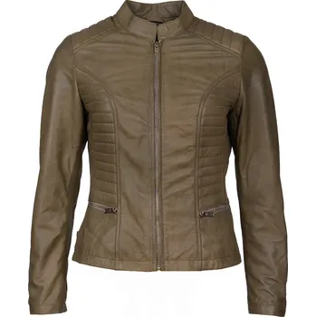 Dámská casual bunda Dámská Kožená Bunda Cementia Harper Brixton Šedá Velikost: L