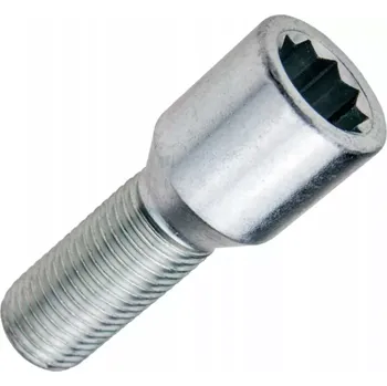 Šroub Kolový šroub M14x1,5x28, kužel s vnitřním mnohohranem, průměr hlavy 20, pozink (Šroub na kola)