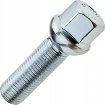 Šroubek na kolo Kolový šroub M14x1,5x40mm, dosedací plocha koule R12, klíč 17, pozink G (Šroub na kola)